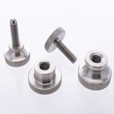 M3 M4 M5 M6 M8 customized captive stainless steel aluminum flat head knurled thumb screw