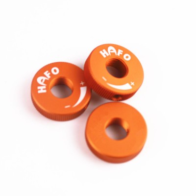 Customized color Aluminum Flat knurled thumb nuts